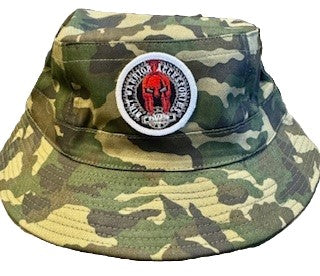 CAMO BUCKET HAT with Dirt Warrior Embroidered Patch