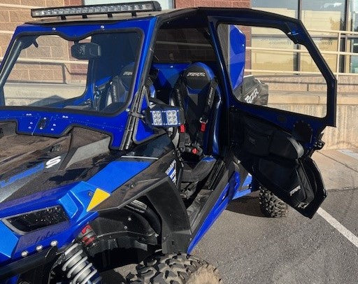 POLARIS RZR TURBO S 2-SEAT Cab Enclosure "THE VAULT" Upper Side Doors & Panels (Patent Pending)