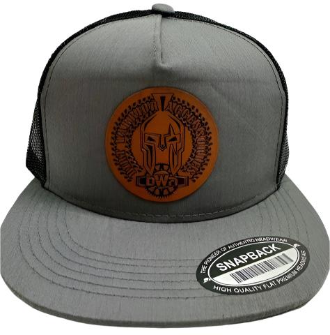 Trucker Hat with Leather DWA Logo Patch