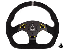 Buy yellow ASSAULT SUEDE BALLISTIC &quot;D&quot; UTV STEERING WHEEL